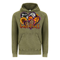Vintage Olive basketball hearts Vintage Hoodie - Jasminsmagicworld