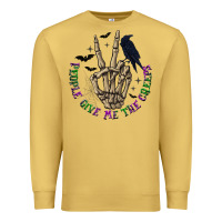 Antique Gold People Give Me The Creeps Premium Sweatshirt - texasbilliewilder