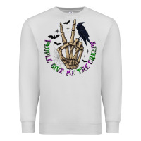 Dove Grey People Give Me The Creeps Premium Sweatshirt - texasbilliewilder