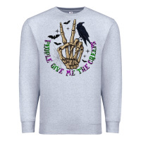 Heather Grey People Give Me The Creeps Premium Sweatshirt - texasbilliewilder