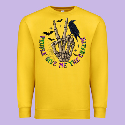 People Give Me The Creeps Premium Sweatshirt Designed By Texasbilliewilder
