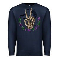 Navy People Give Me The Creeps Premium Sweatshirt - texasbilliewilder