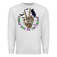 Oatmeal Heather People Give Me The Creeps Premium Sweatshirt - texasbilliewilder