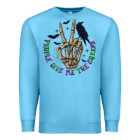 Ocean Blue People Give Me The Creeps Premium Sweatshirt - texasbilliewilder