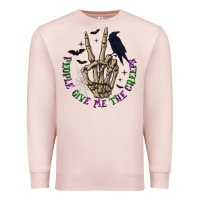 Pale Pink People Give Me The Creeps Premium Sweatshirt - texasbilliewilder