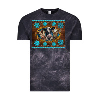 Cloud Black western baby cow turquoise gemstones  leopards Vintage Tee - BarkalooDesign