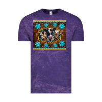 Cloud Purple western baby cow turquoise gemstones  leopards Vintage Tee - BarkalooDesign