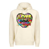 Sandshell Love needs no words Premium Hoodie - NancyCooperArtShop