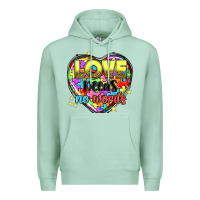 Seafoam Love needs no words Premium Hoodie - NancyCooperArtShop