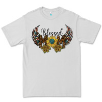 Dove Grey blessed mom Premium Tee - SublimationCraftShop