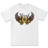 White blessed mom Premium Tee - SublimationCraftShop
