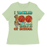 Matcha i tackled 100 days of school basketball Ladies Tee - Zillion Design Studio