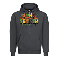 Smoke juneteenth free ish since 1865 Zipper Hoodie - LillyAllenDesigns