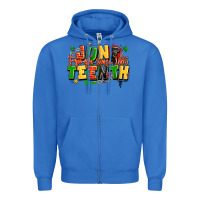 True Royal juneteenth free ish since 1865 Zipper Hoodie - LillyAllenDesigns