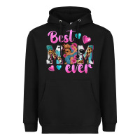 Black Best Mom Ever Afro Woman Heavyweight Hoodie - texasbilliewilder