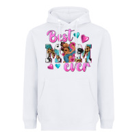 White Best Mom Ever Afro Woman Heavyweight Hoodie - texasbilliewilder