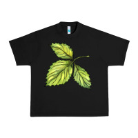 Black green leaf Urban Heavy Tee - BarkalooDesign