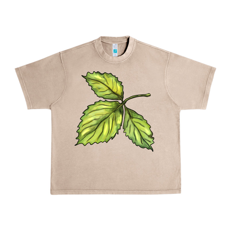 Green Leaf Urban Heavy Tee by BarkalooDesign | Teevron
