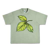 Oil Green green leaf Urban Heavy Tee - BarkalooDesign