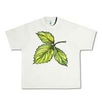 Pistachio green leaf Urban Heavy Tee - BarkalooDesign