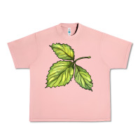 Salmon green leaf Urban Heavy Tee - BarkalooDesign