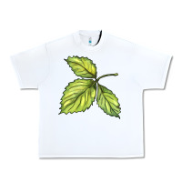 White green leaf Urban Heavy Tee - BarkalooDesign