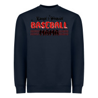Navy loud and proud baseball mama Heavyweight Sweatshirt - MaliasSmallBusiness