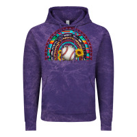 Cloud Purple baseball rainbow Vintage Hoodie - Artiststas