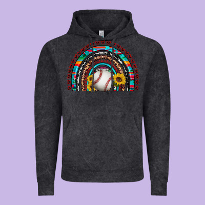 Baseball Rainbow Vintage Hoodie Designed By Artiststas