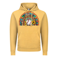 Vintage Mustard baseball rainbow Vintage Hoodie - Artiststas