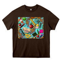 Chocolate Brown teacher mousepad Heavy Core Tee - BarkalooDesign