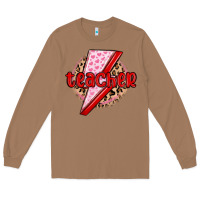 Toasted Coconut teacher lightning bolt valentines day Long Sleeve Tee - MaliasSmallBusiness