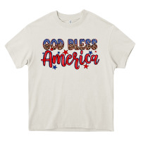 Cream God bless America Heavy Core Tee - Neo Western