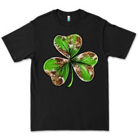 Black Cowhide leopard shamrock 4th of july Premium Tee - Neo Western