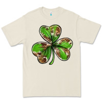 Bone Cowhide leopard shamrock 4th of july Premium Tee - Neo Western