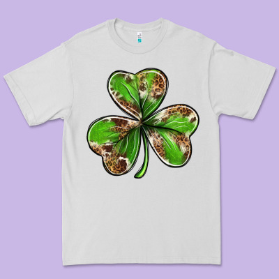 Cowhide Leopard Shamrock 4th Of July Premium Tee Designed By Neo Western