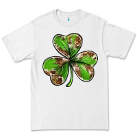 White Cowhide leopard shamrock 4th of july Premium Tee - Neo Western
