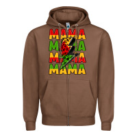 Chestnut mama lightning bolt juneteenth Zipper Hoodie - LillyAllenDesigns