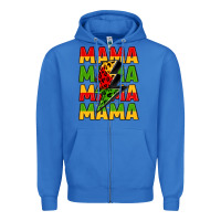 True Royal mama lightning bolt juneteenth Zipper Hoodie - LillyAllenDesigns