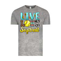 Cloud Rock live love softball Vintage Tee - LillyAllenDesigns