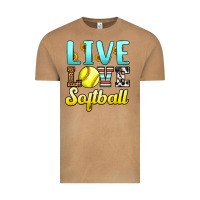 Live Love Softball Vintage Tee | Teevron