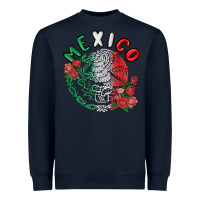 Navy mexico Heavyweight Sweatshirt - MaliasSmallBusiness
