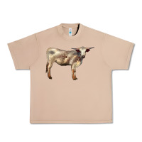 Burro Texas Longhorn Heifer Urban Heavy Tee - LillyAllenDesigns