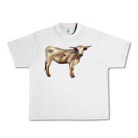 Lunar Rock Texas Longhorn Heifer Urban Heavy Tee - LillyAllenDesigns