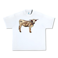 White Texas Longhorn Heifer Urban Heavy Tee - LillyAllenDesigns