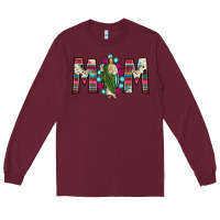 Burgundy san judas mom Long Sleeve Tee - JahusDesignShop