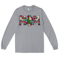 Heather Grey san judas mom Long Sleeve Tee - JahusDesignShop