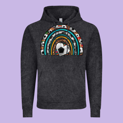 Soccer Rainbow Vintage Hoodie Designed By Artiststas