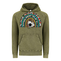 Vintage Olive soccer rainbow Vintage Hoodie - Artiststas