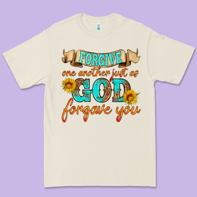 Forgive One Another Just As God Forgave You Premium Tee Designed By Hra Design Shop
